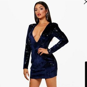 🚫SOLD🚫Velvet Dress with sequin details